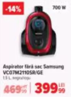 Aspirator fără sac VC07M2110SR/GE