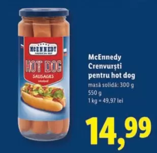 Crenvursti pentru hot dog