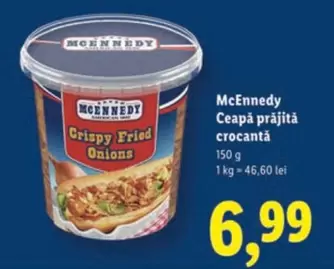 Ceapă prăjită crocantă