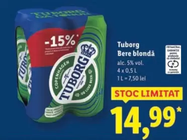 Tuborg - Bere blonda