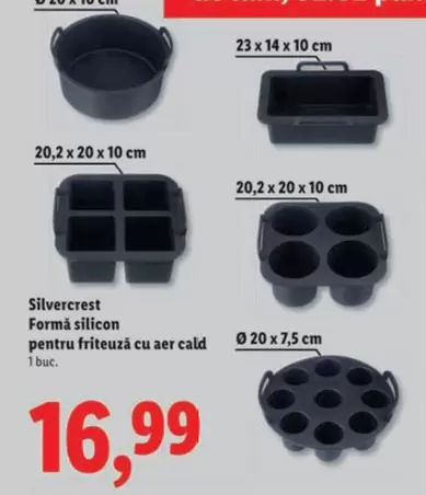 Formă silicon pentru friteuză cu aer cald