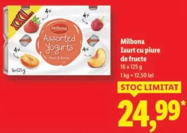 Iaurt cu piure de fructe