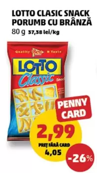 CLASIC SNACK PORUMB CU BRÂNZĂ