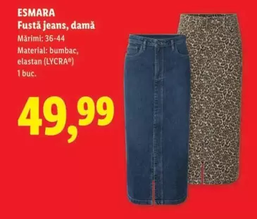Fustă jeans, damă