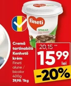 Kenhető krém Fineti alune / bicolor