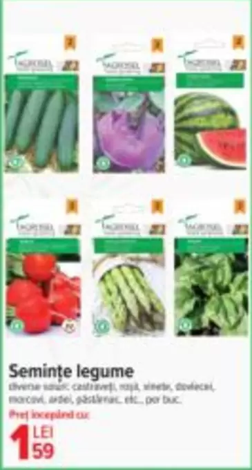 Semințe legume
