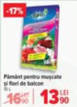 Pămînt pentru muscate și flori de balcon