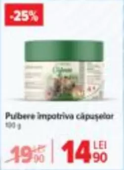 Pulbere împotriva căpușelor