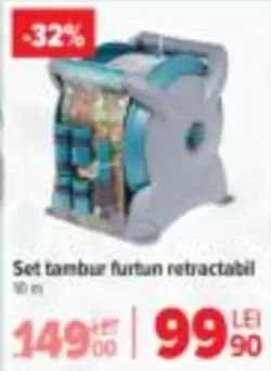 Set tambur furtun retractabil