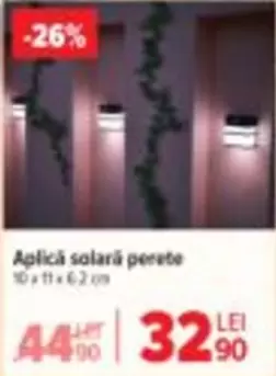 Aplică solară perete