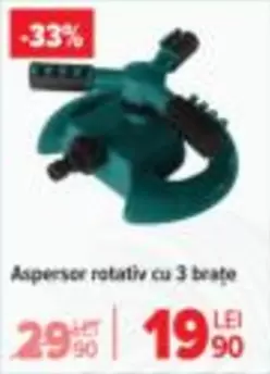 Aspersor rotativ cu 3 brate