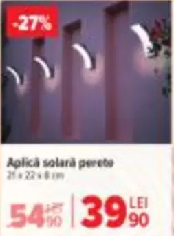 Aplică solară perete