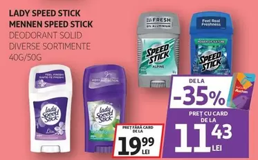 Auchan - LADY SPEED STICK, MENNEN SPEED STICK