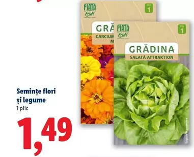 Semințe flori și legume