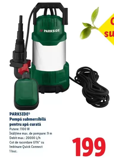 Pompă submersibilä pentru apă curată