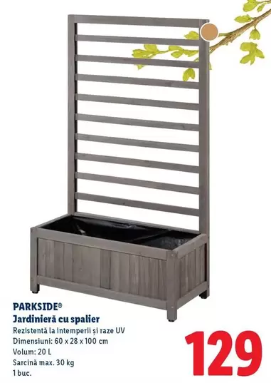 Jardinieră cu spalier