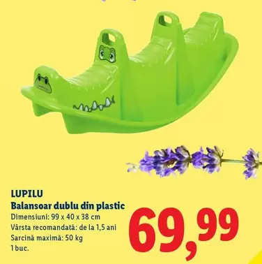 Balansoar dublu din plastic