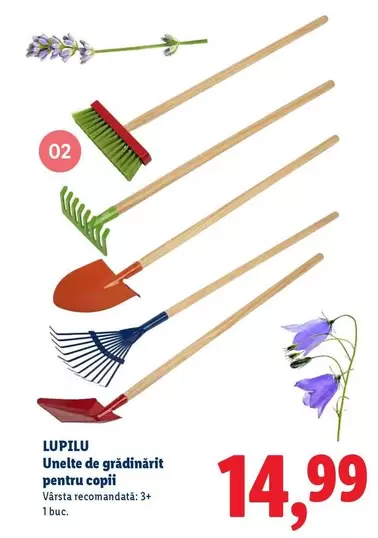 Unelte de grădinărit pentru copii