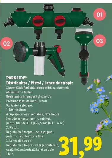 Distribuitor/Pistol/Lance de stropit