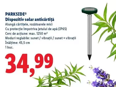 Dispozitiv solar anticârtiță