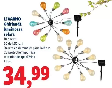 Ghirlandă luminoasă solară