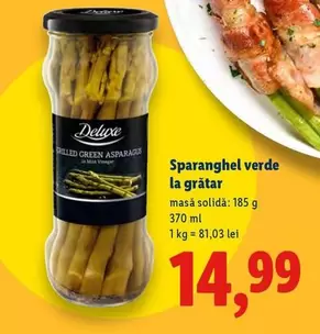 Sparanghel verde la grătar