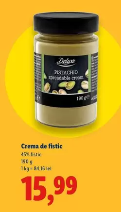 Crema de fistic