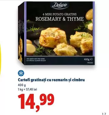 Frozen - Cartofi gratinați cu rozmarin şi cimbru