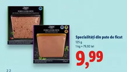 Specialități din pate de ficat