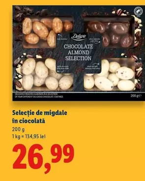 Selecție de migdale în ciocolată