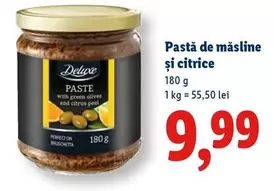 Pastă de măsline și citrice