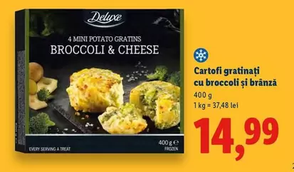 Frozen - Cartofi gratinați cu broccoli și brânză