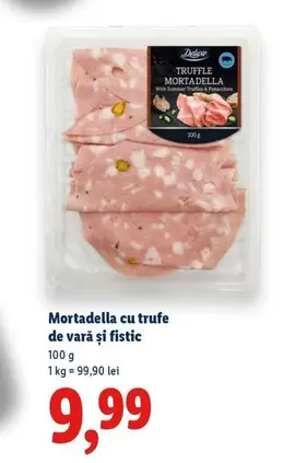 Mortadella cu trufe de vară și fistic