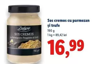 Sos cremos cu parmezan și trufe