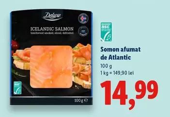 Somon afumat de Atlantic