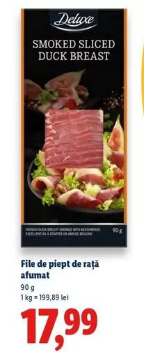 File de piept de rață afumat