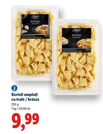 Ravioli umpluți cu trufe/brânză