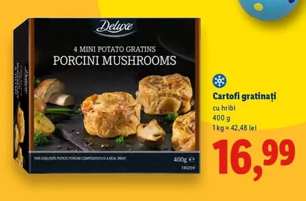 Frozen - 4 MINI POTATO GRATINS PORCINI MUSHROOMS