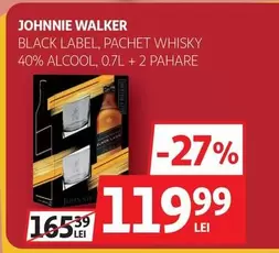 BLACK LABEL, PACHET WHISKY