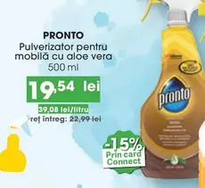 Pulverizator pentru mobilă cu aloe vera