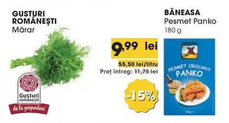 Mărar, Pesmet Panko