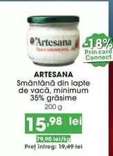 Smântână din lapte de vacă, minimum 35% grăsime