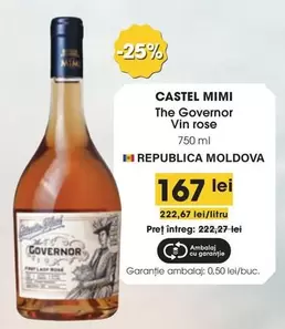 The Governor Vin rose