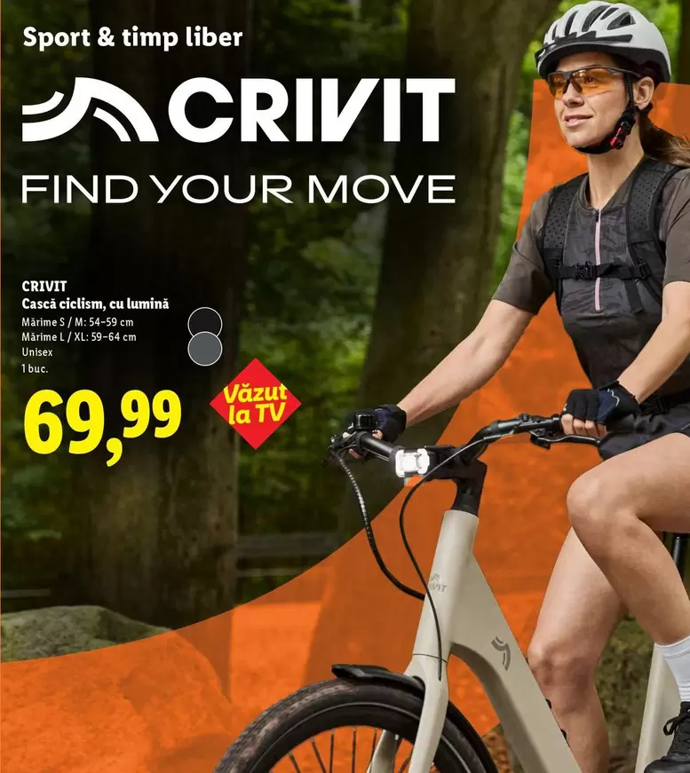 Cască cicliom, cu lumin