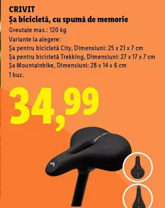 Şa bicicletă, cu spumă de memorie