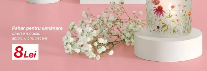 Pahar pentru lumânare