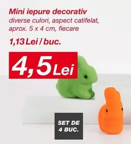 Mini iepure decorativ