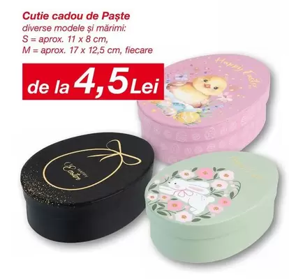 Cutie cadou de Paște