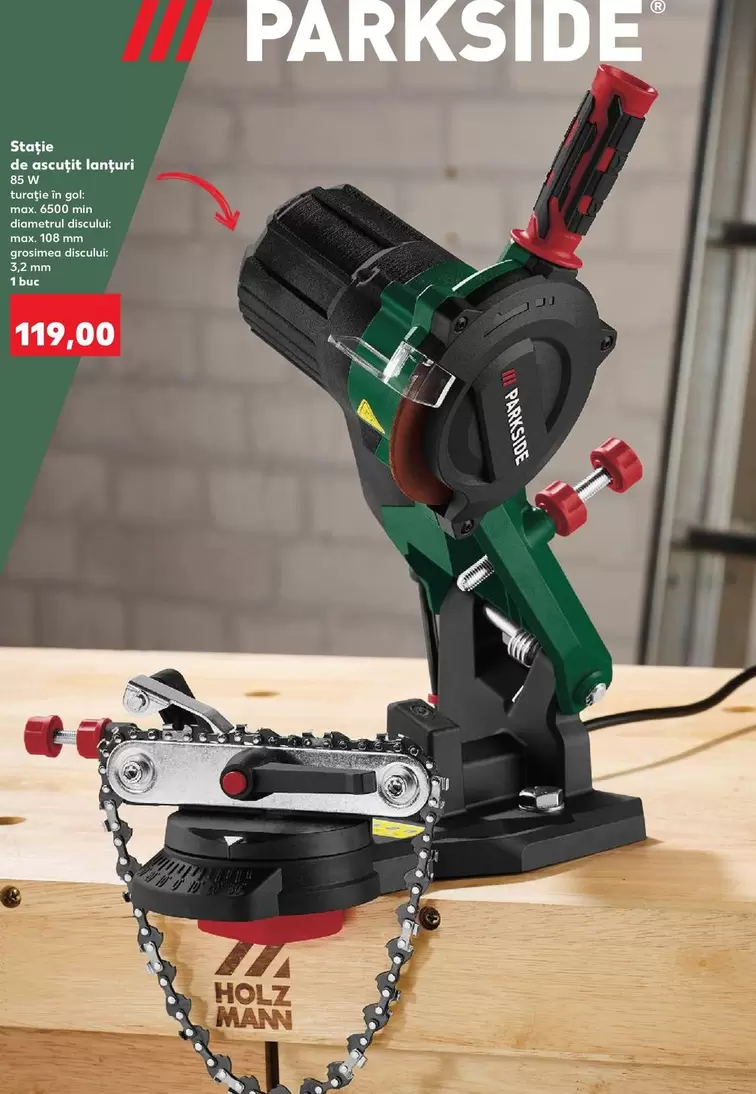 Schärfgerät für Sägekett