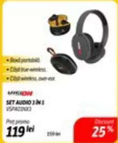 SET AUDIO 3 IN 1 VSPAD2INX1